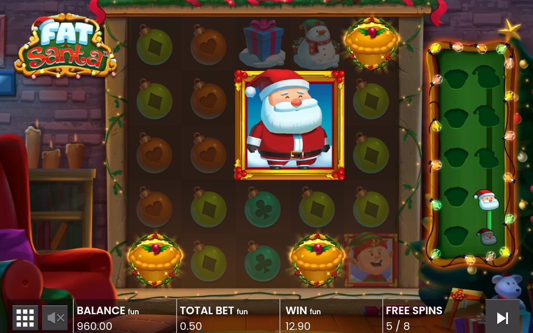 Meter fills adding extra spins during the free games