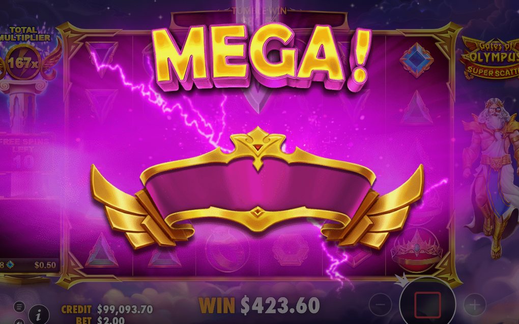 Winning symbols paying out on the 6x5 grid